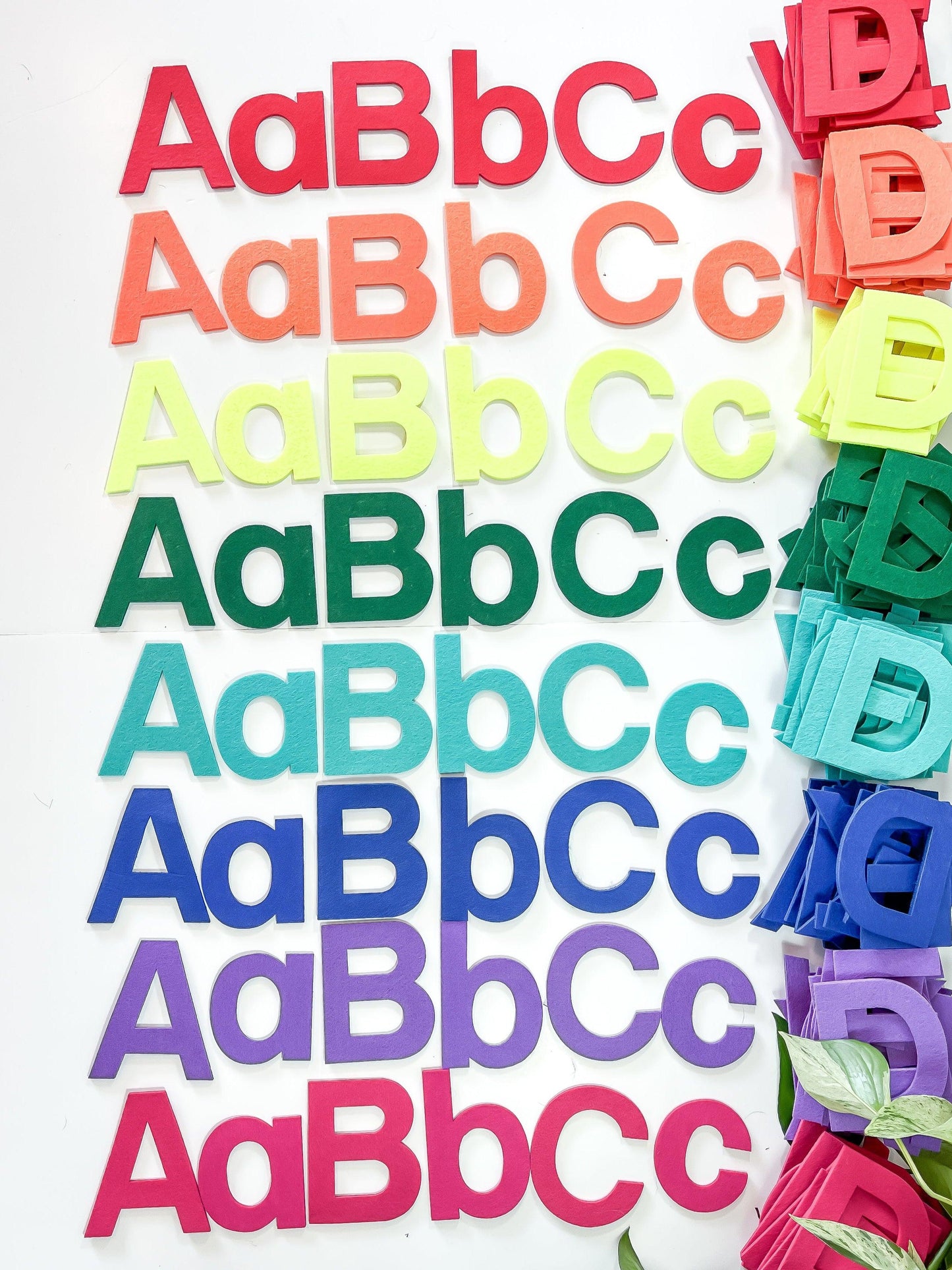 Alphabet Letters Sets Bright Colors