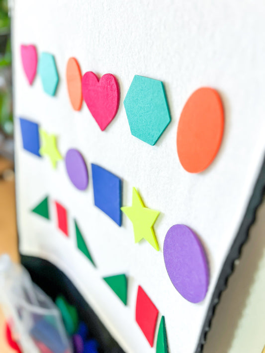 Basic shapes set for flannel board