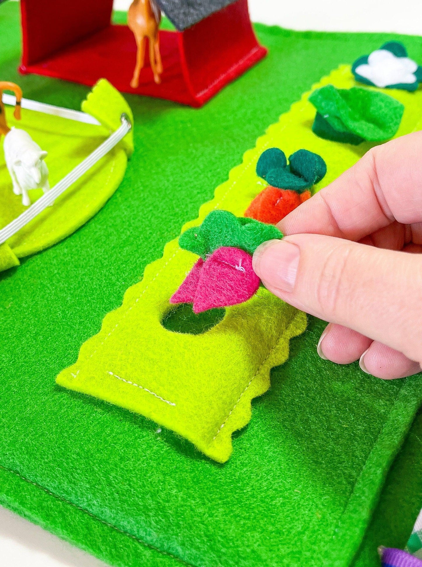 felt vegetables