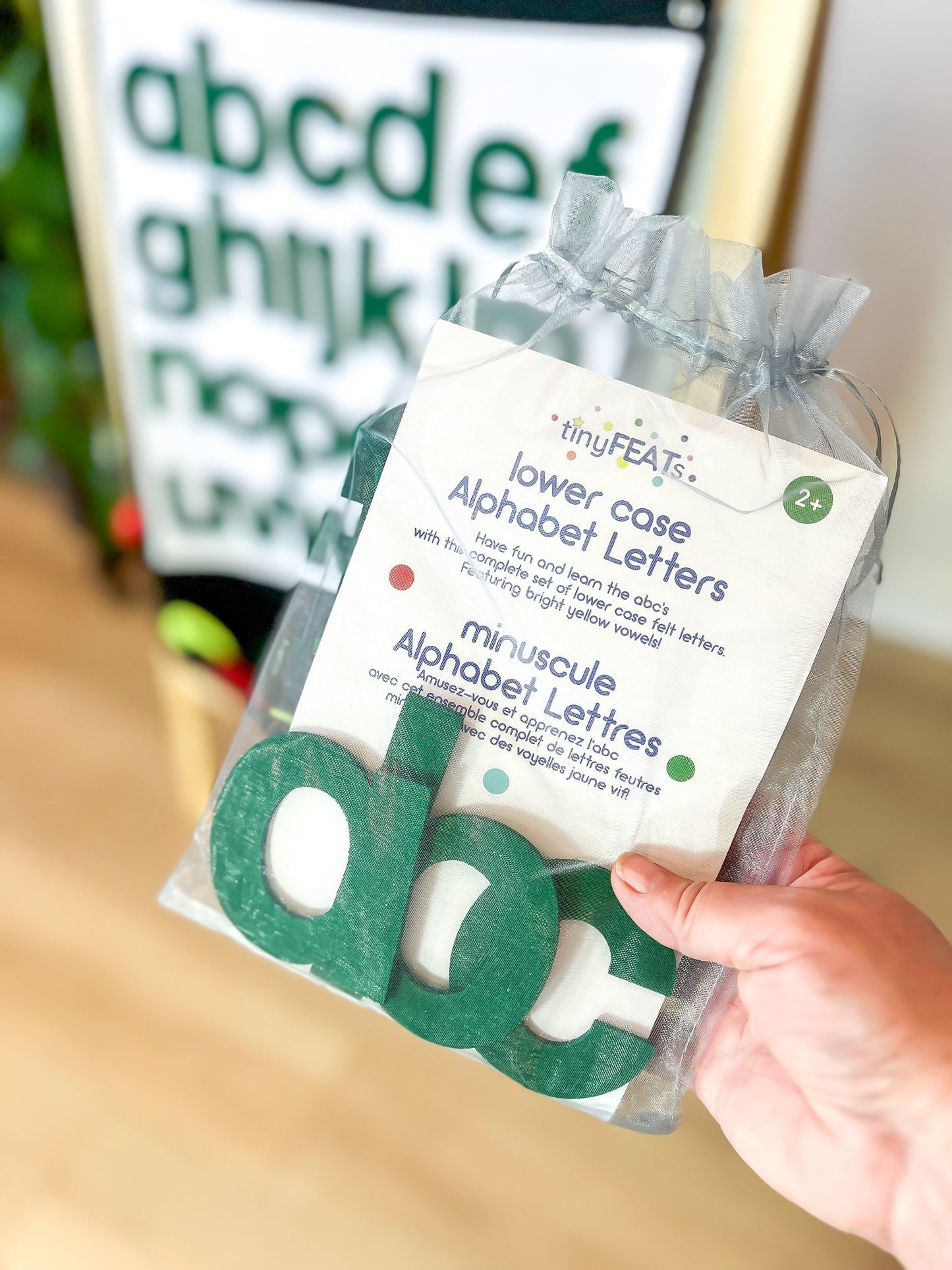 Green Felt Letters