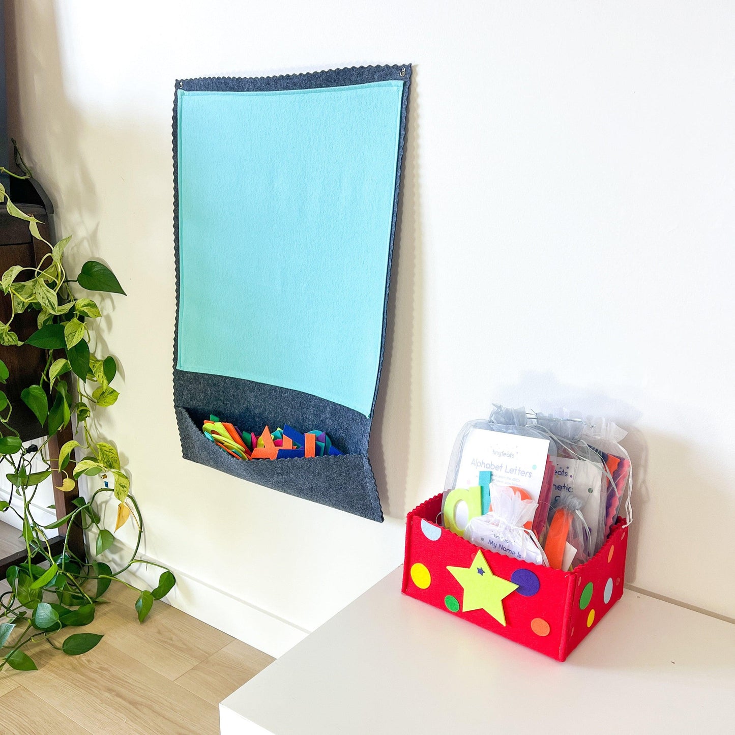 Teal Flannel Board