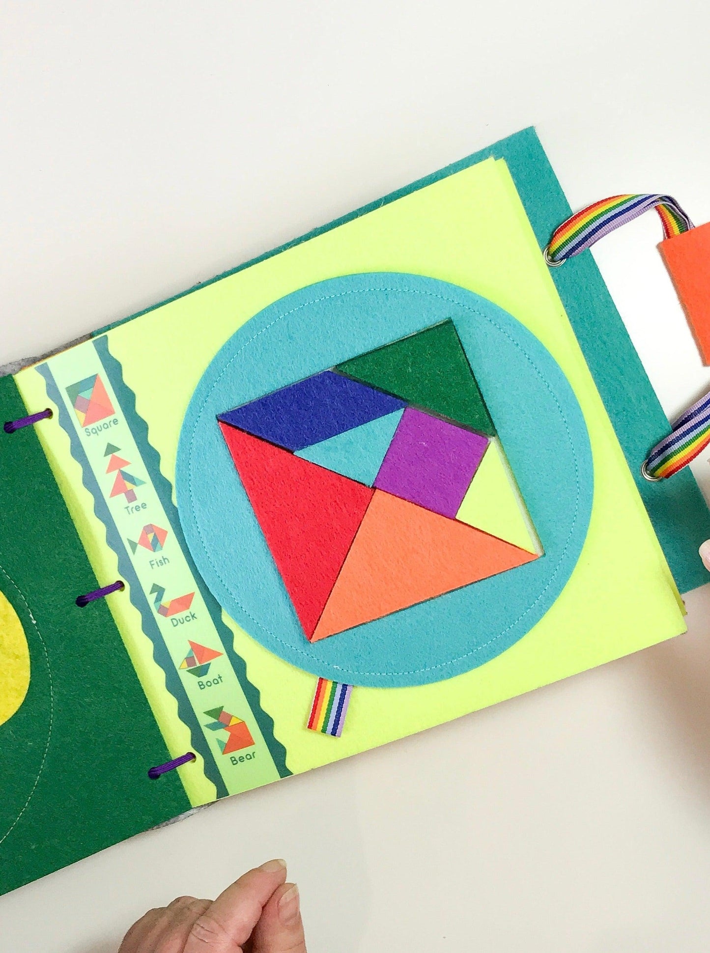 Tangram Quiet Book Page
