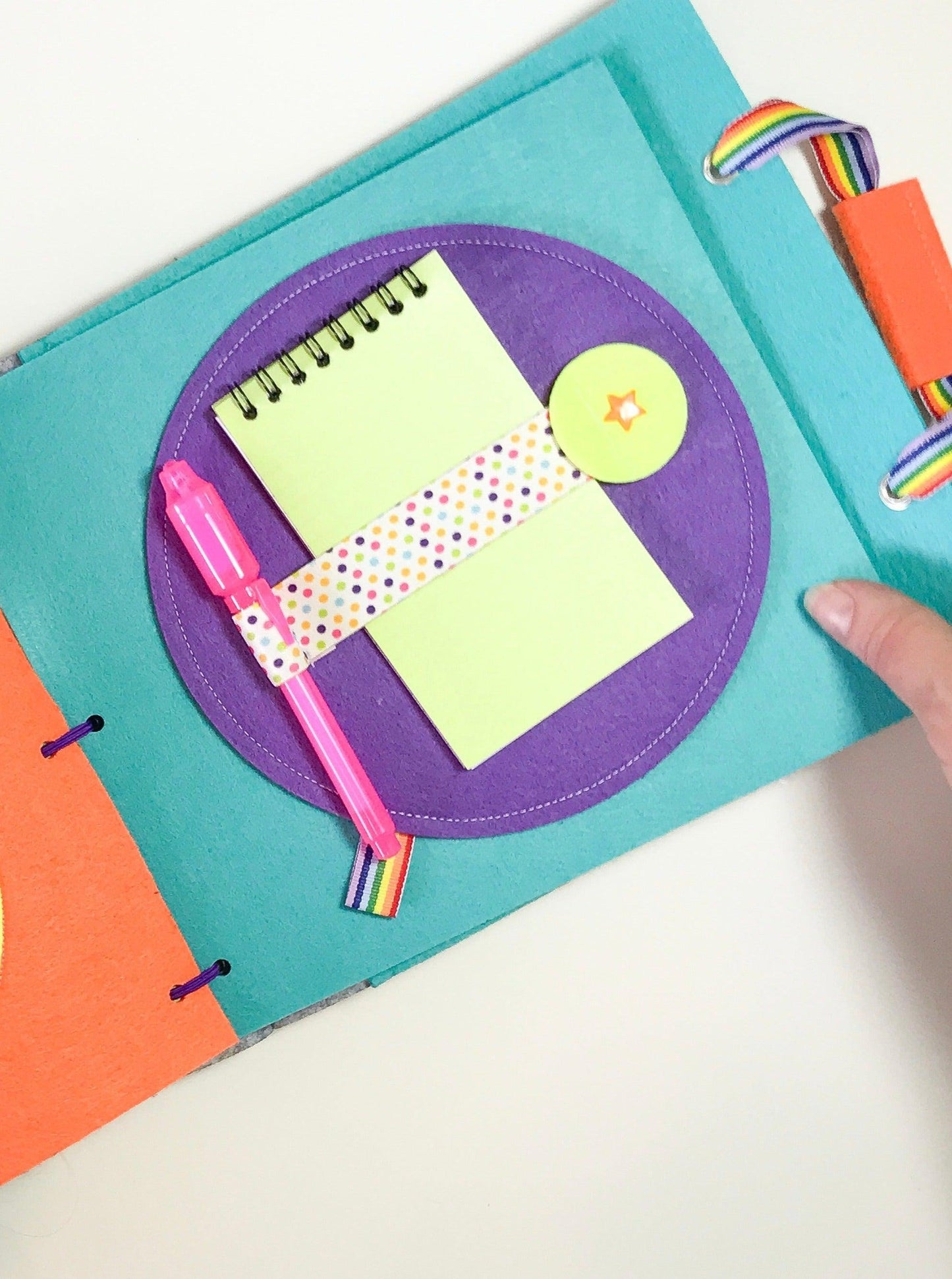 kids notebook quiet book page