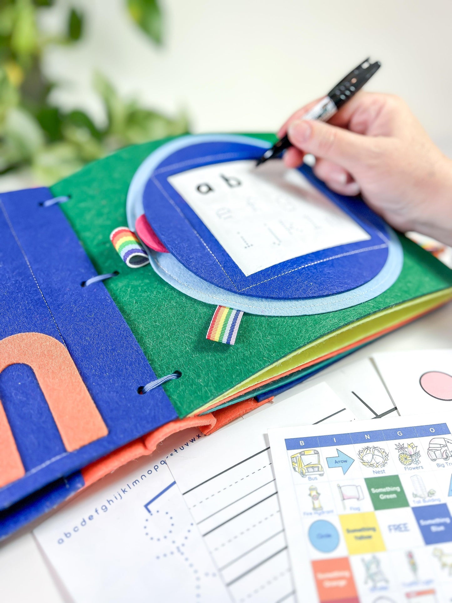 preschool literacy quiet book