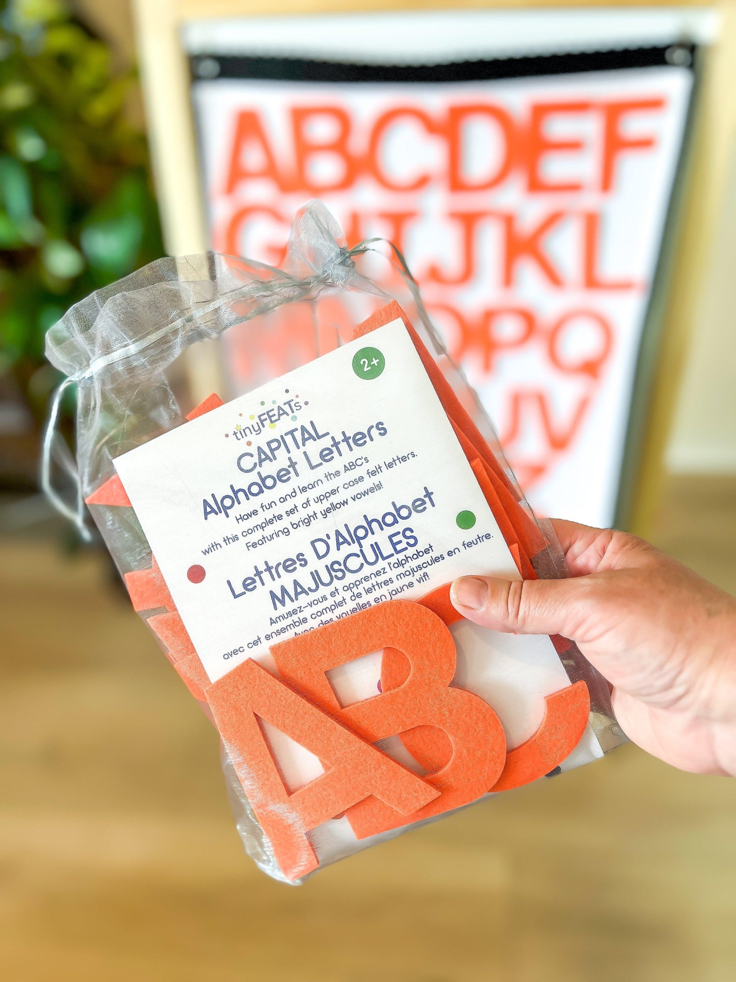 Orange Felt Letters
