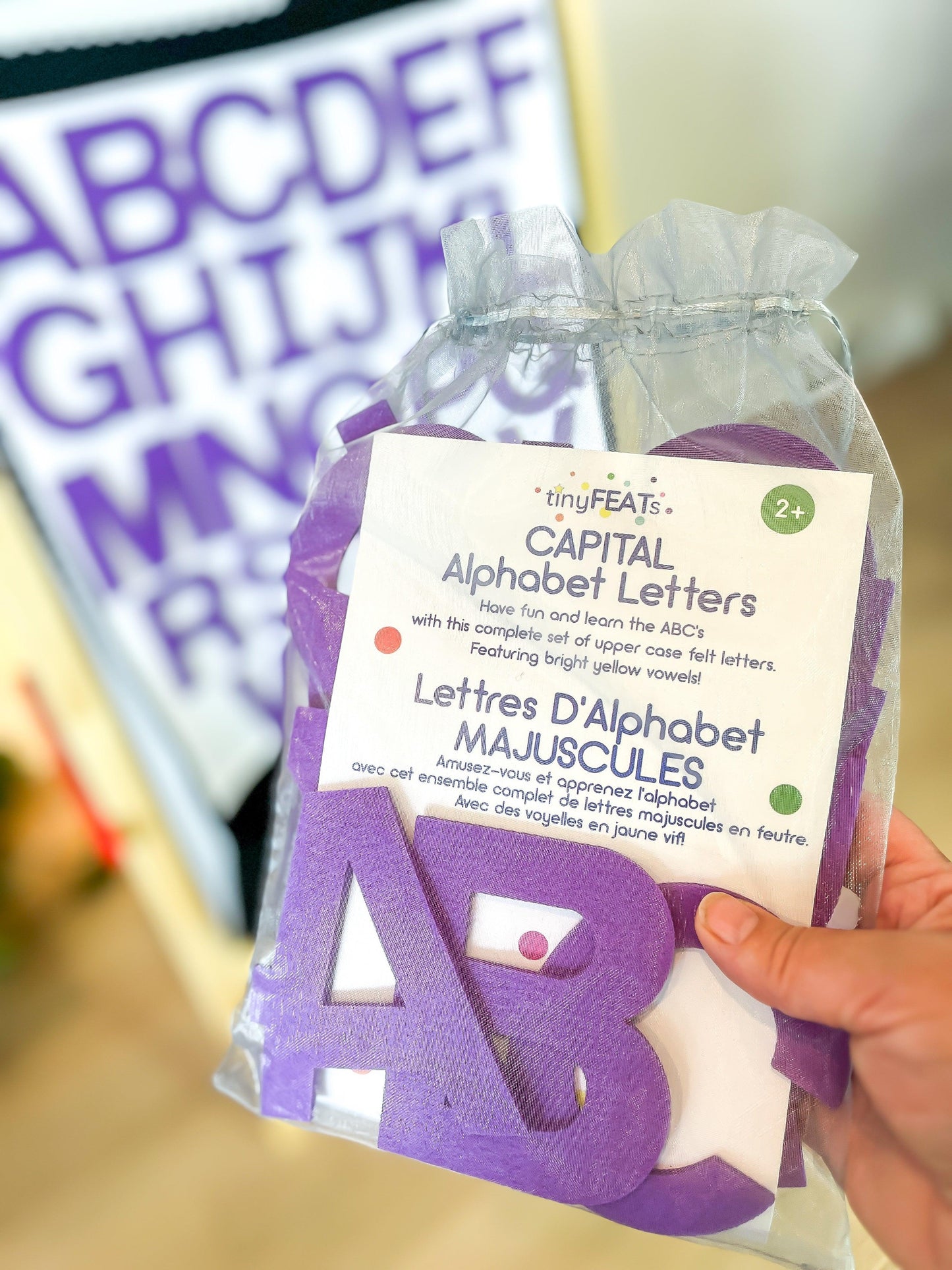 Purple Felt Letters