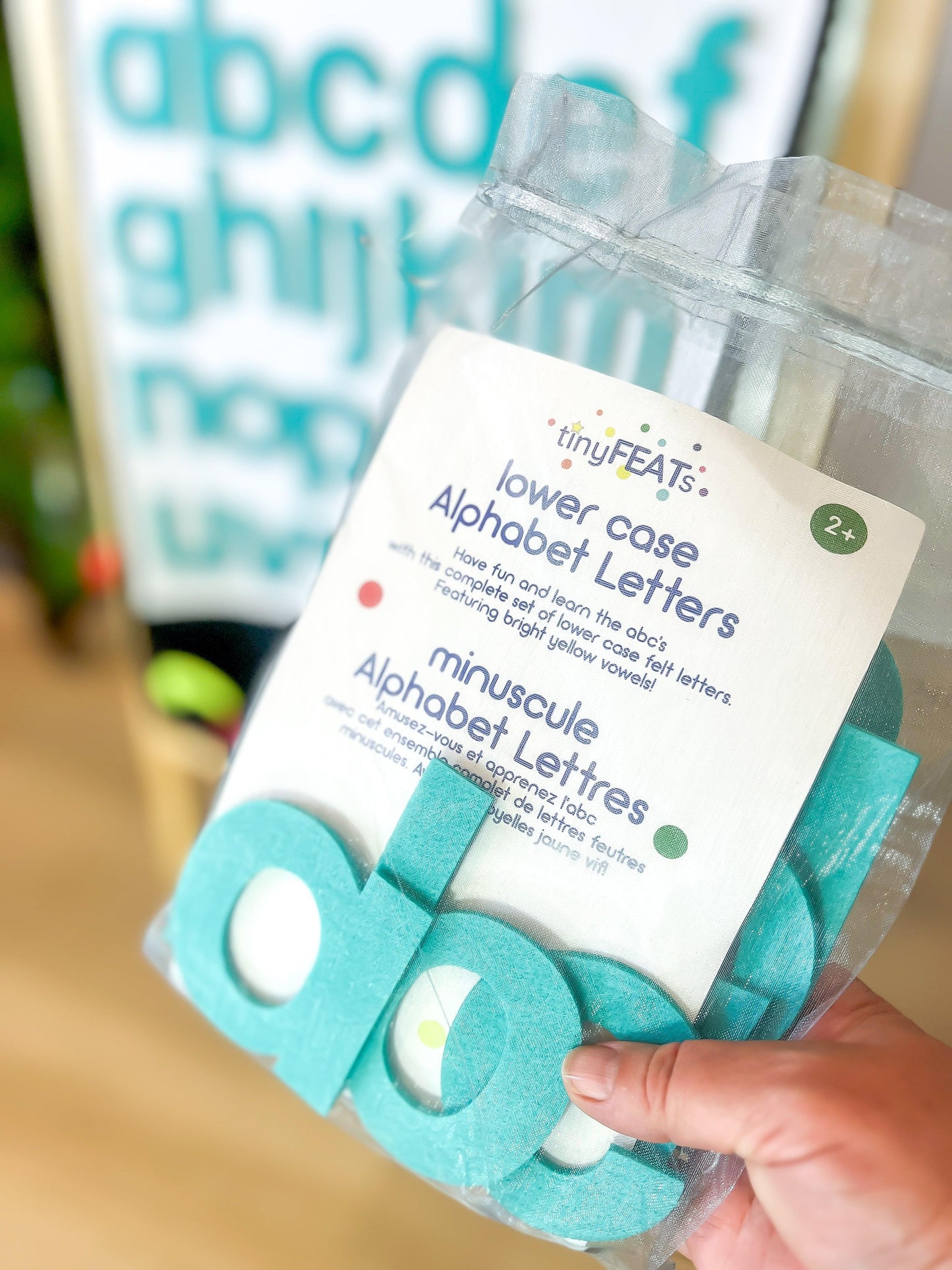 Teal Felt Letters