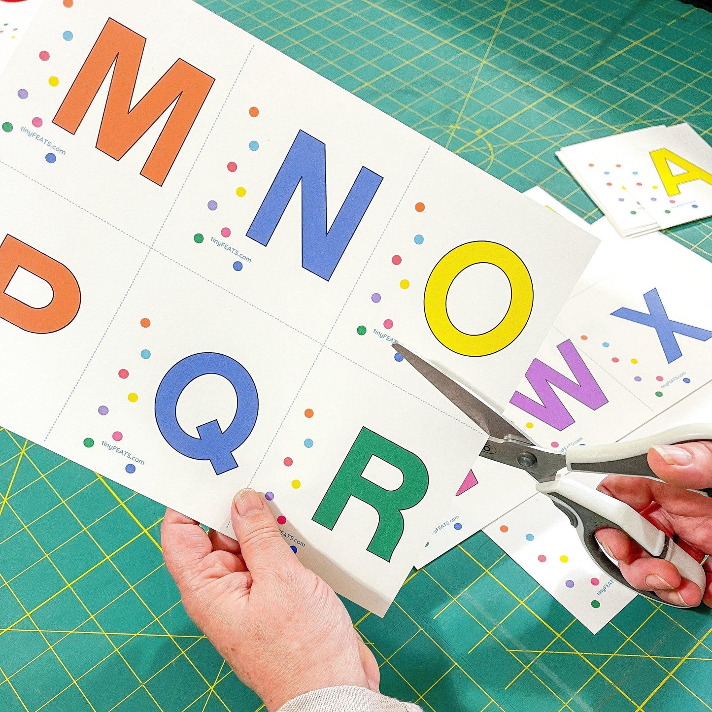 CAPITAL Alphabet Flash Cards - tinyfeats