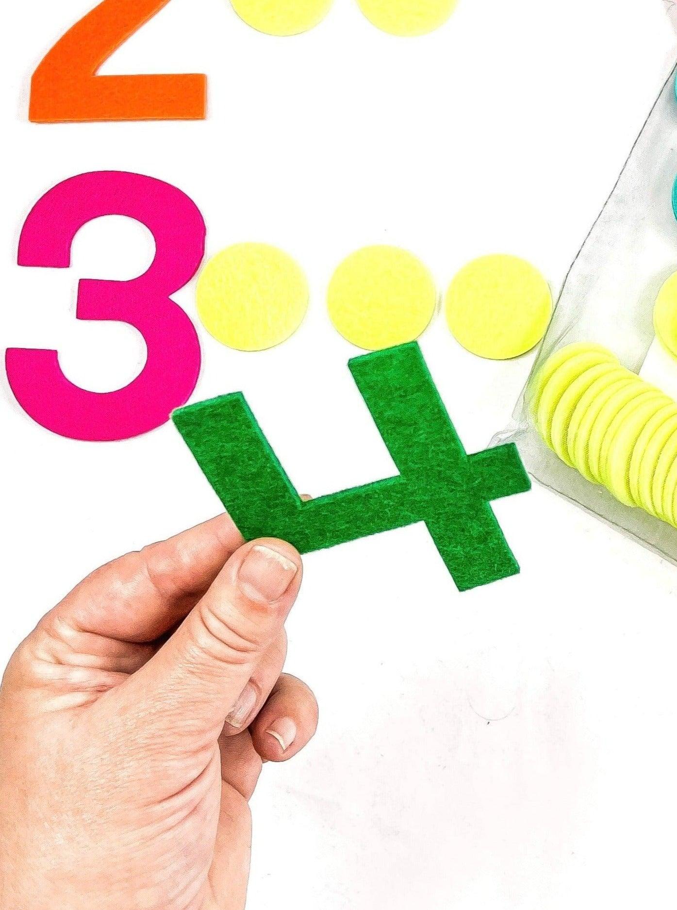 Felt Numbers and counting Set - tinyfeats