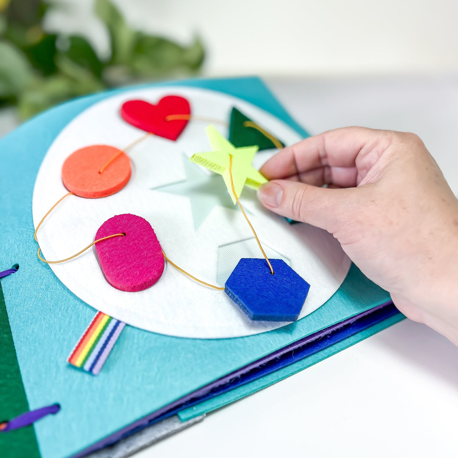 toddler puzzle game for quiet book