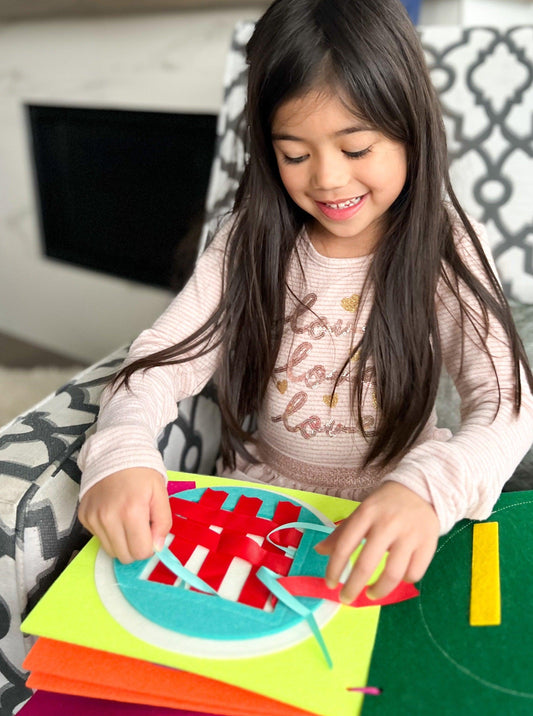 kids weaving activity