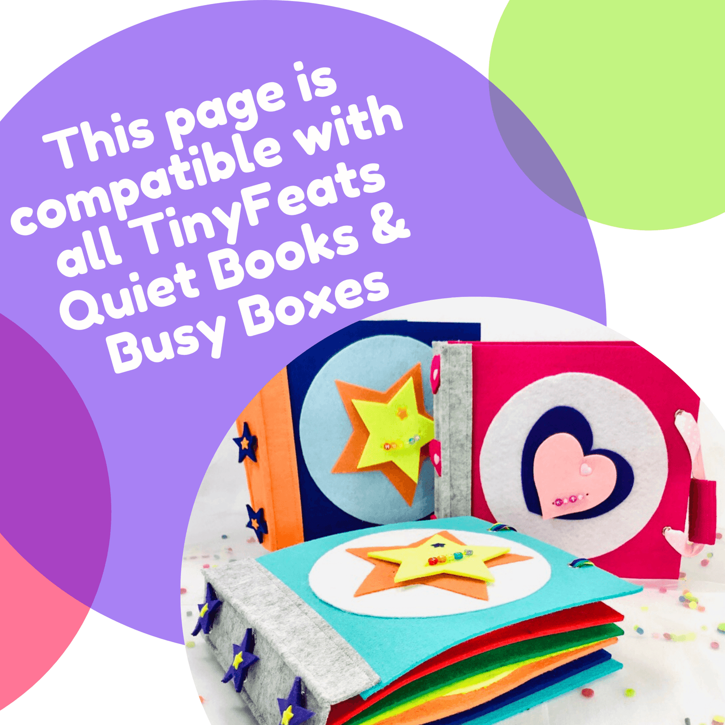 Blank Pages for DIY Quiet Books - tinyfeats
