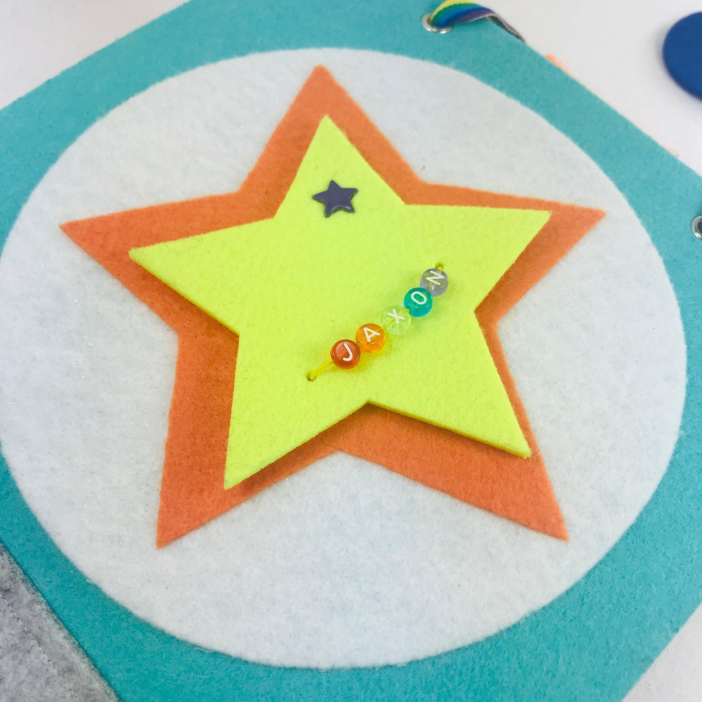 Quiet Book Name Plate Replacement - tinyfeats