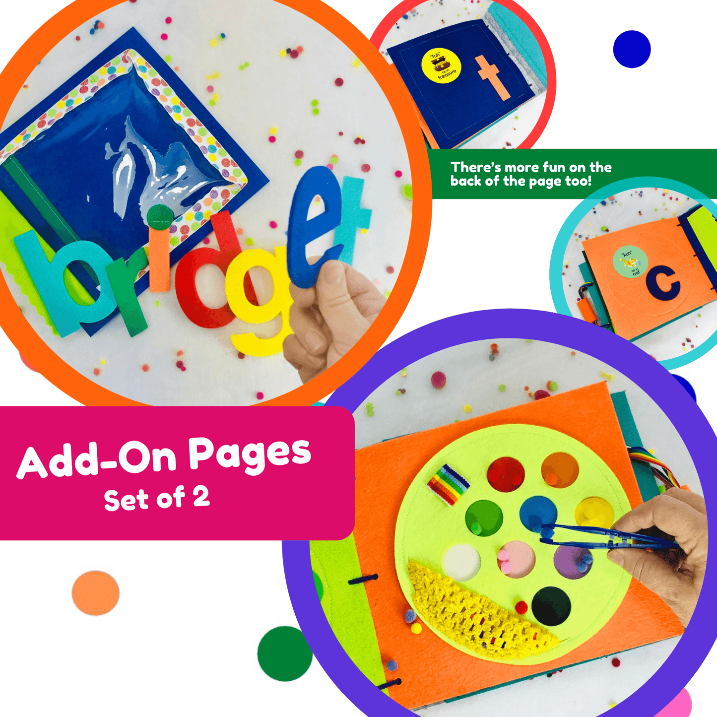 I Can Spell My Name Quiet Book Page - tinyfeats