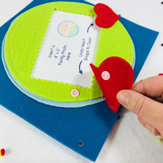 Family Photo Quiet Book Page - tinyfeats