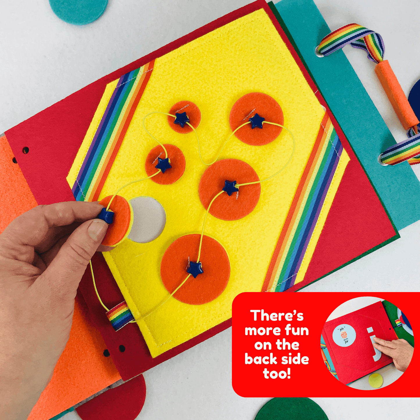 Sizing Circle Quiet Book Page - tinyfeats
