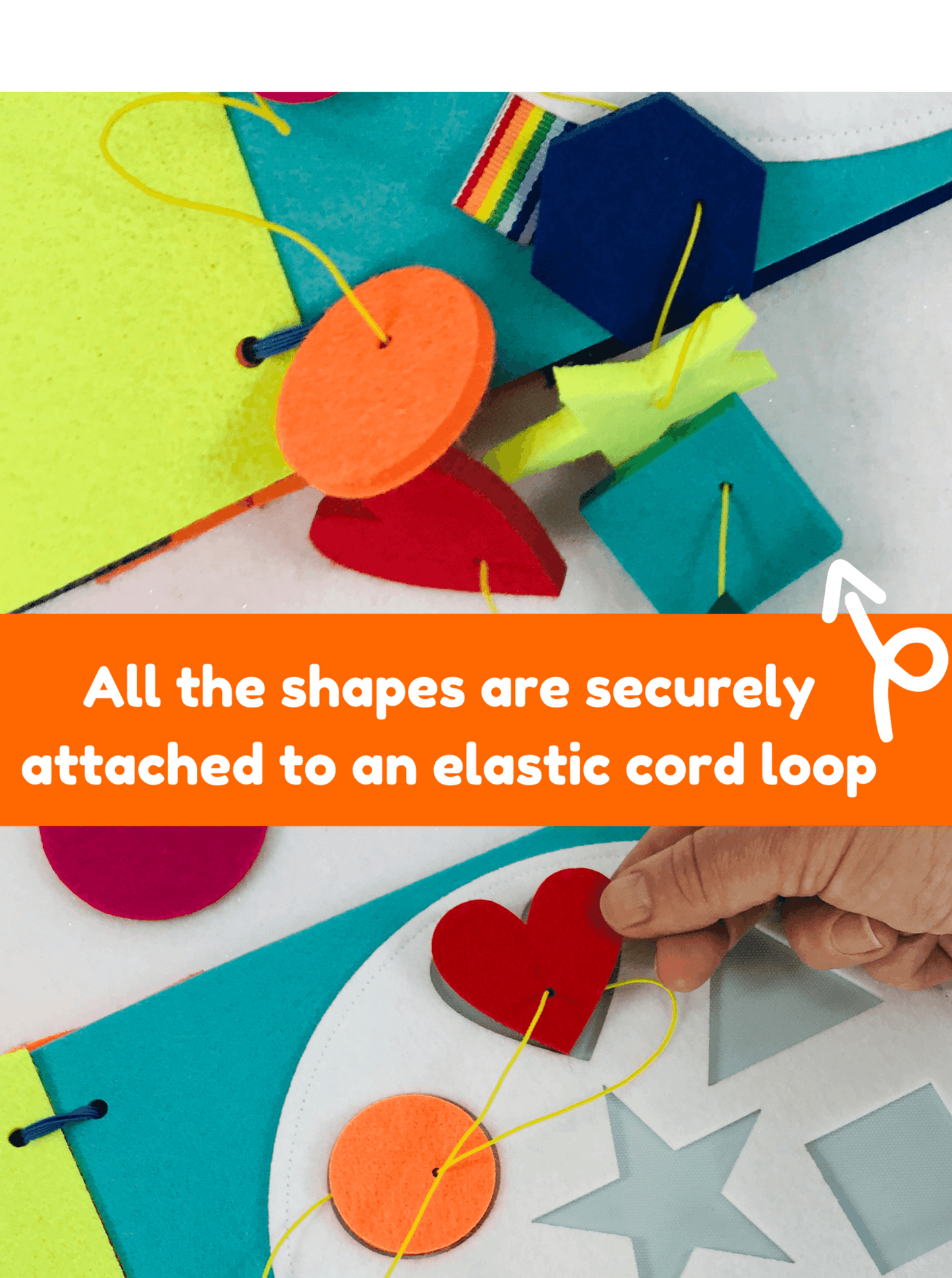 Shapes Puzzle Felt Quiet Book Page - tinyfeats