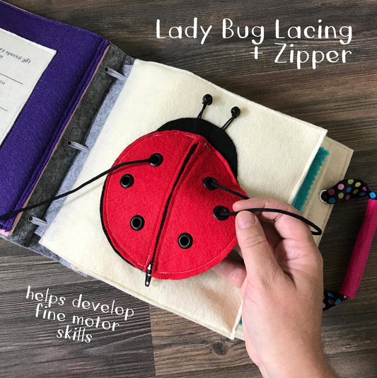 Ladybug Quiet Book Page - tinyfeats