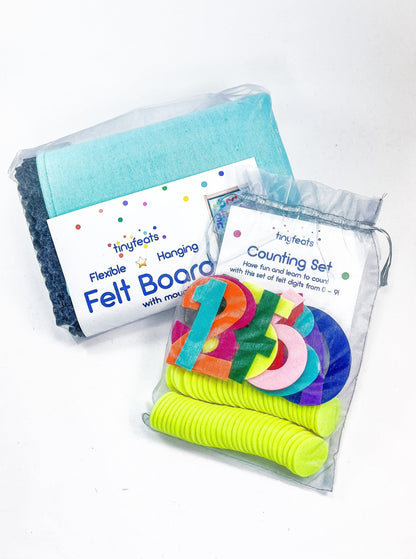 felt board with montessori counting set