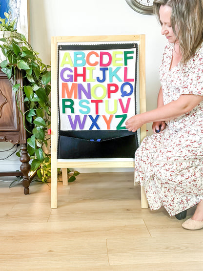 Capital alphabet letter set for felt board