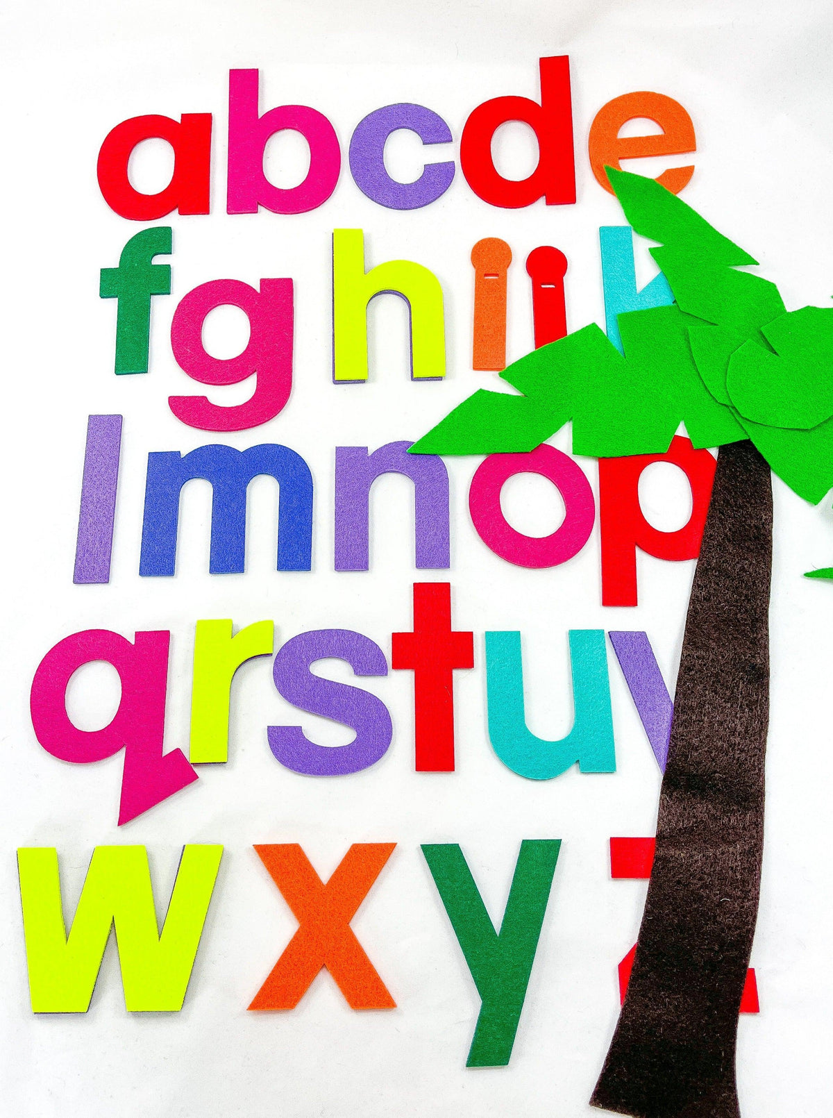 Chicka Chicka Chicka Chicka Boom Boom Story Set - Felt Alphabet Letters, Coconut Tree ...