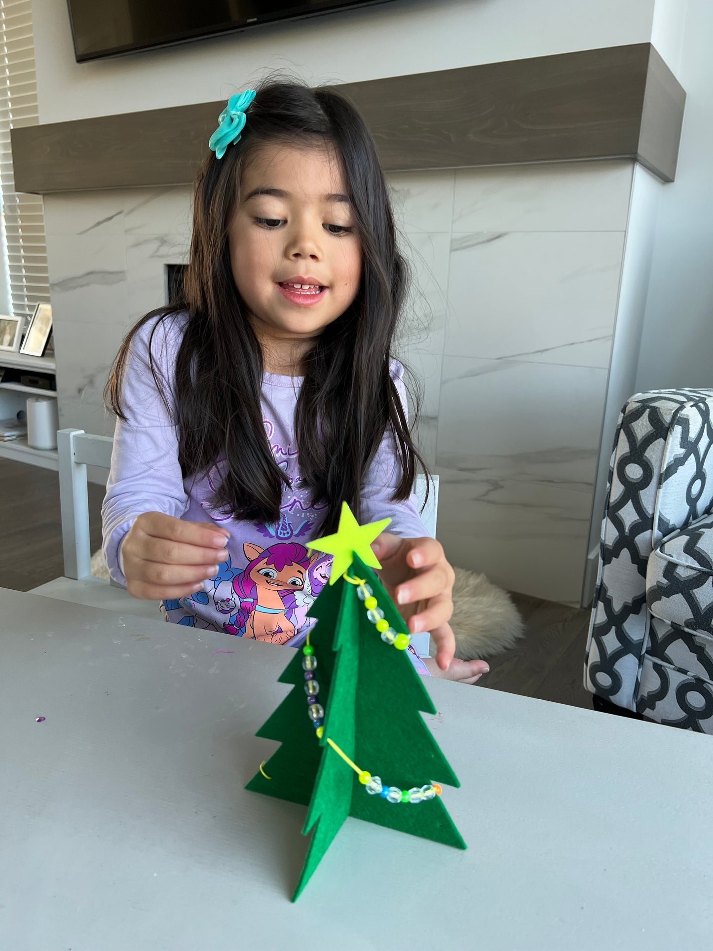 Christmas Tree Beading Activity