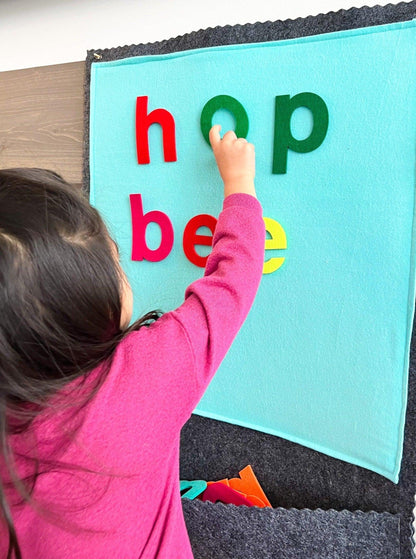 Flannel Alphabet board - tinyfeats