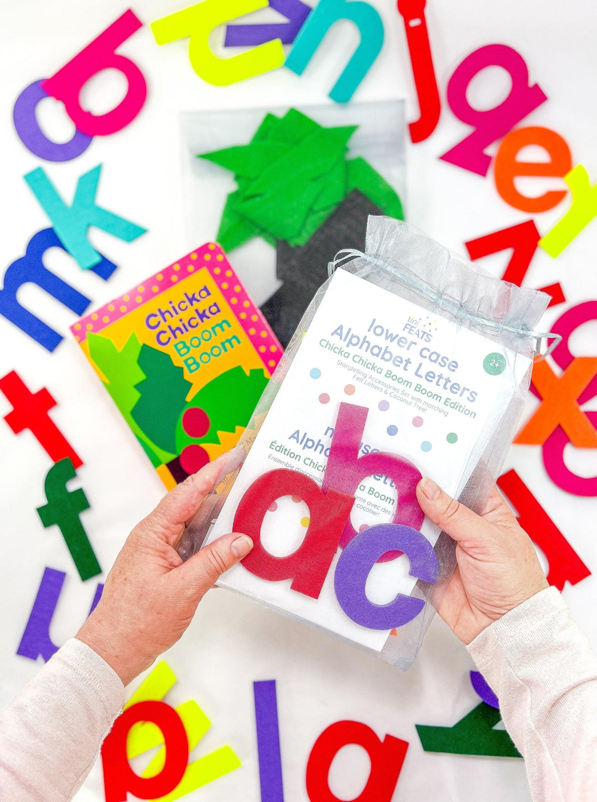 Chicka Chicka Chicka Chicka Boom Boom Story Set - Felt Alphabet Letters, Coconut Tree ...