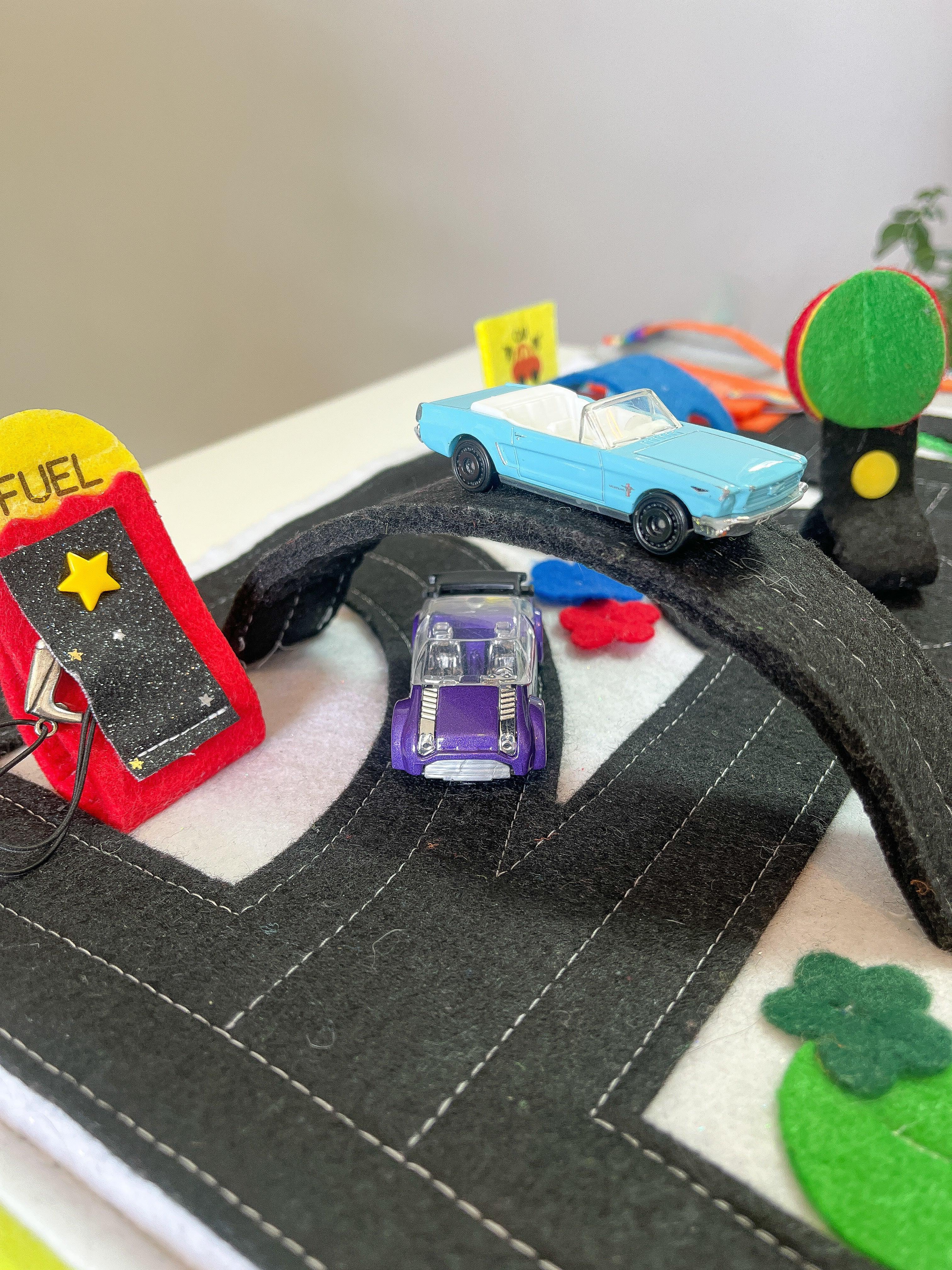 Plastic toy car mat deals