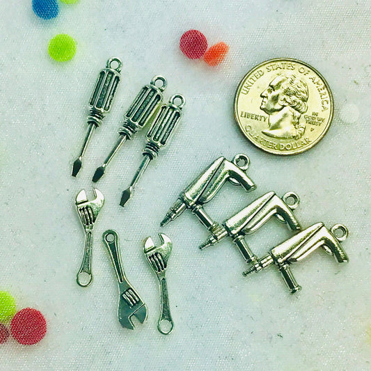 Tool Charms for the Toy Car Playscape - Set of 3 - tinyfeats