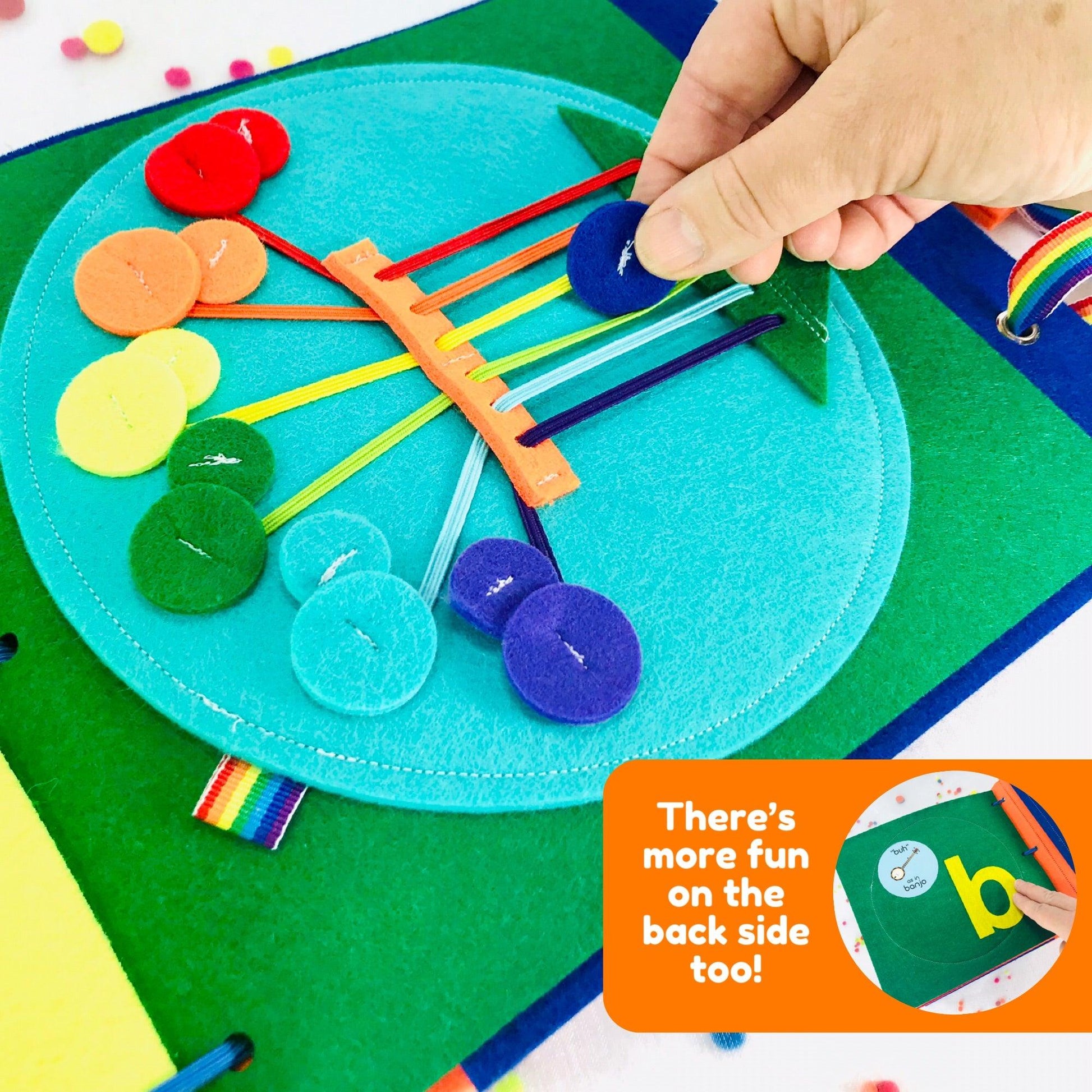 Tune the Guitar Musical Quiet Book Page - tinyfeats