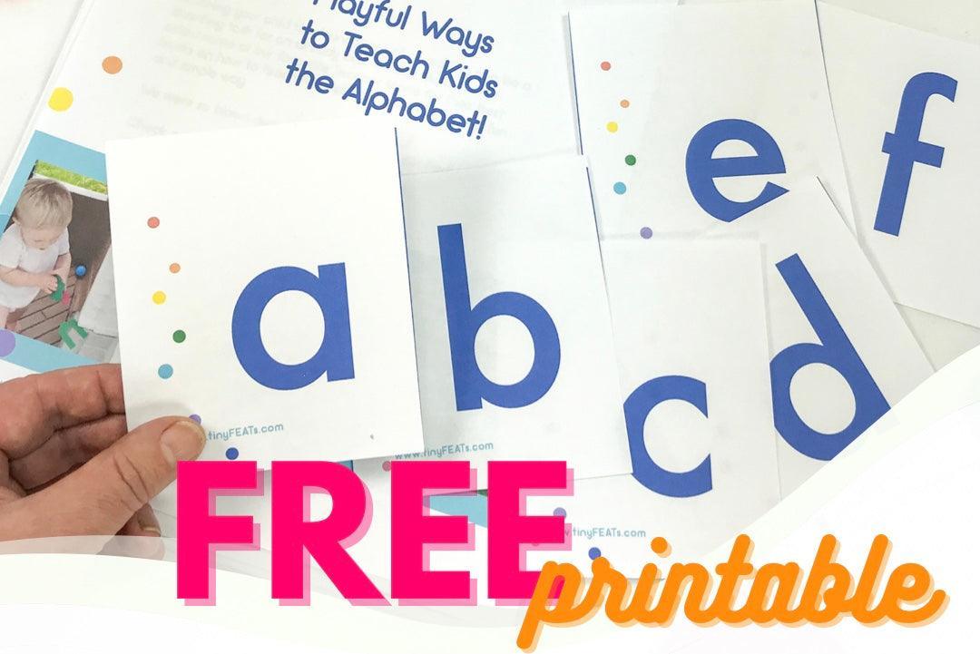 Printable Alphabet Letter Set - tinyfeats