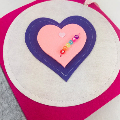 Quiet Book Name Plate Replacement - tinyfeats