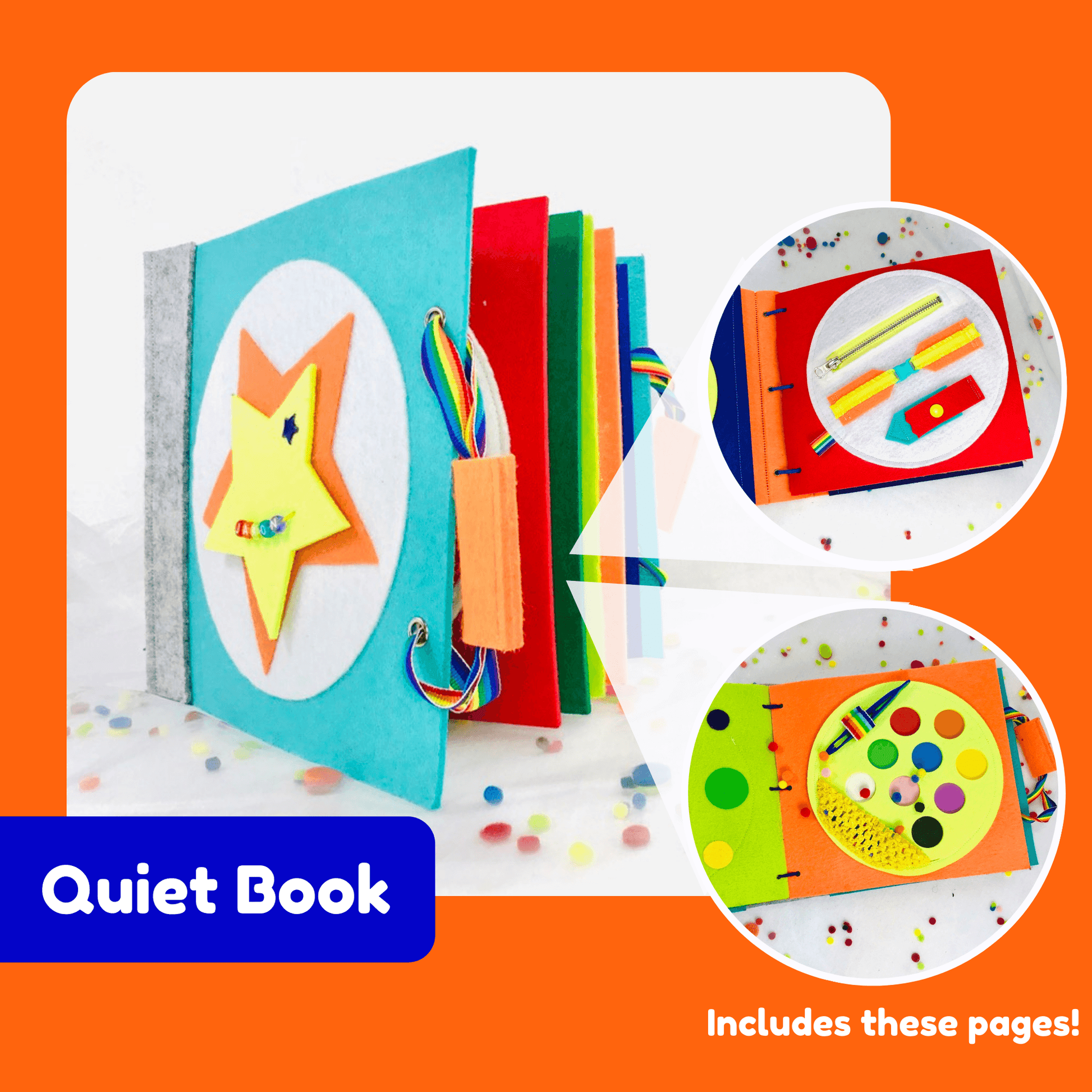 Buckle Quiet Book Page - tinyfeats