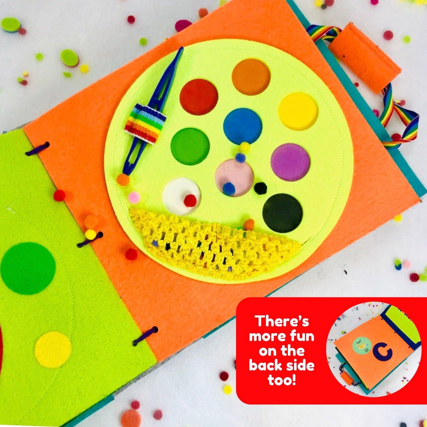 Fine Motor Skills Quiet Book - tinyfeats