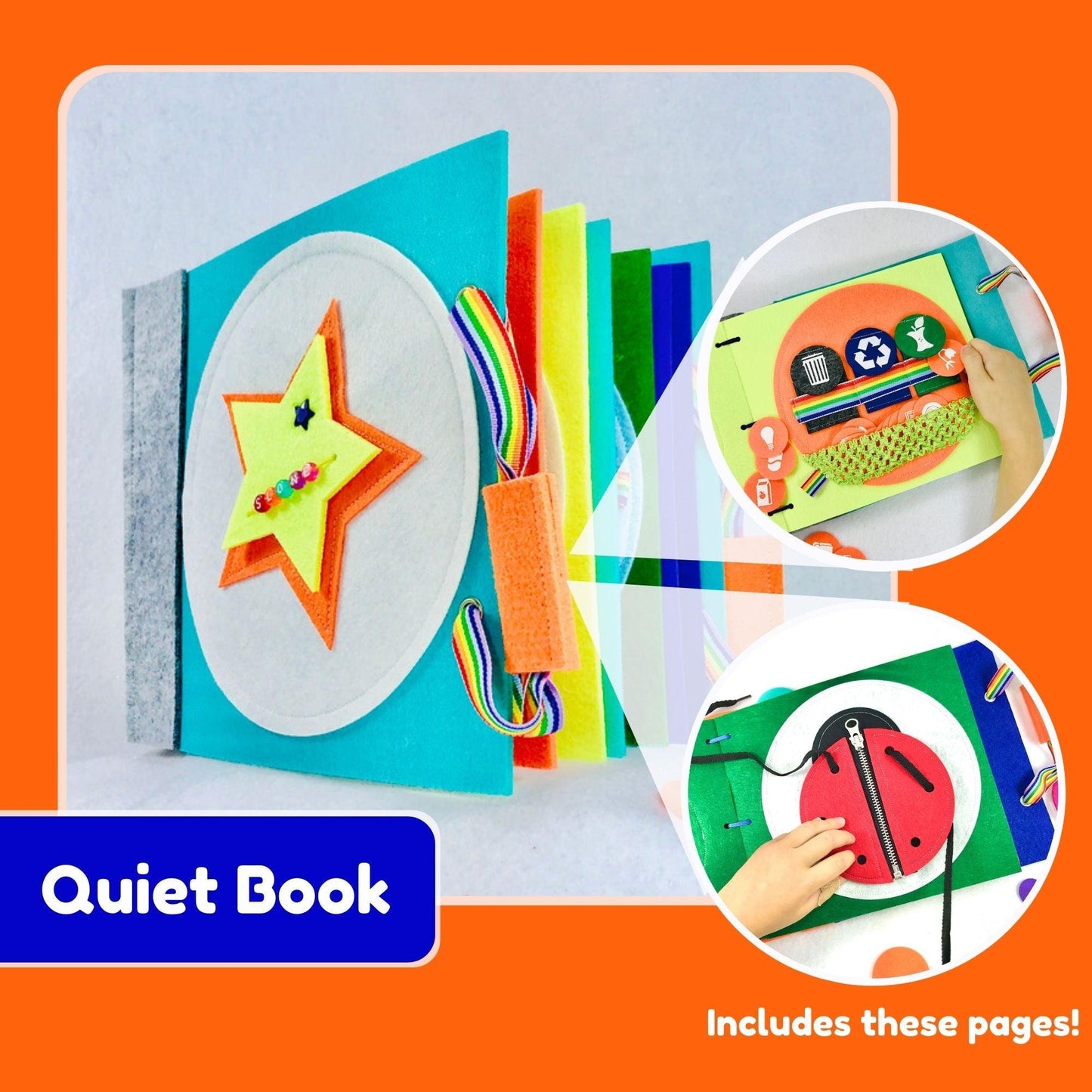 Recycling Quiet Book Page - tinyfeats