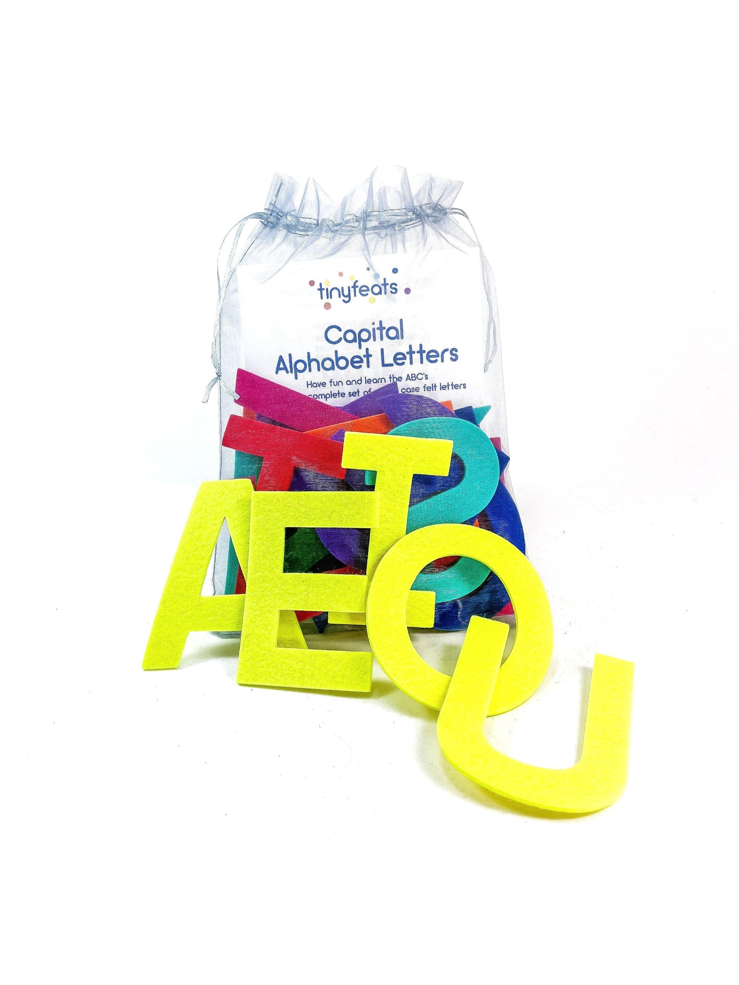 Upper case english alphabet letters set