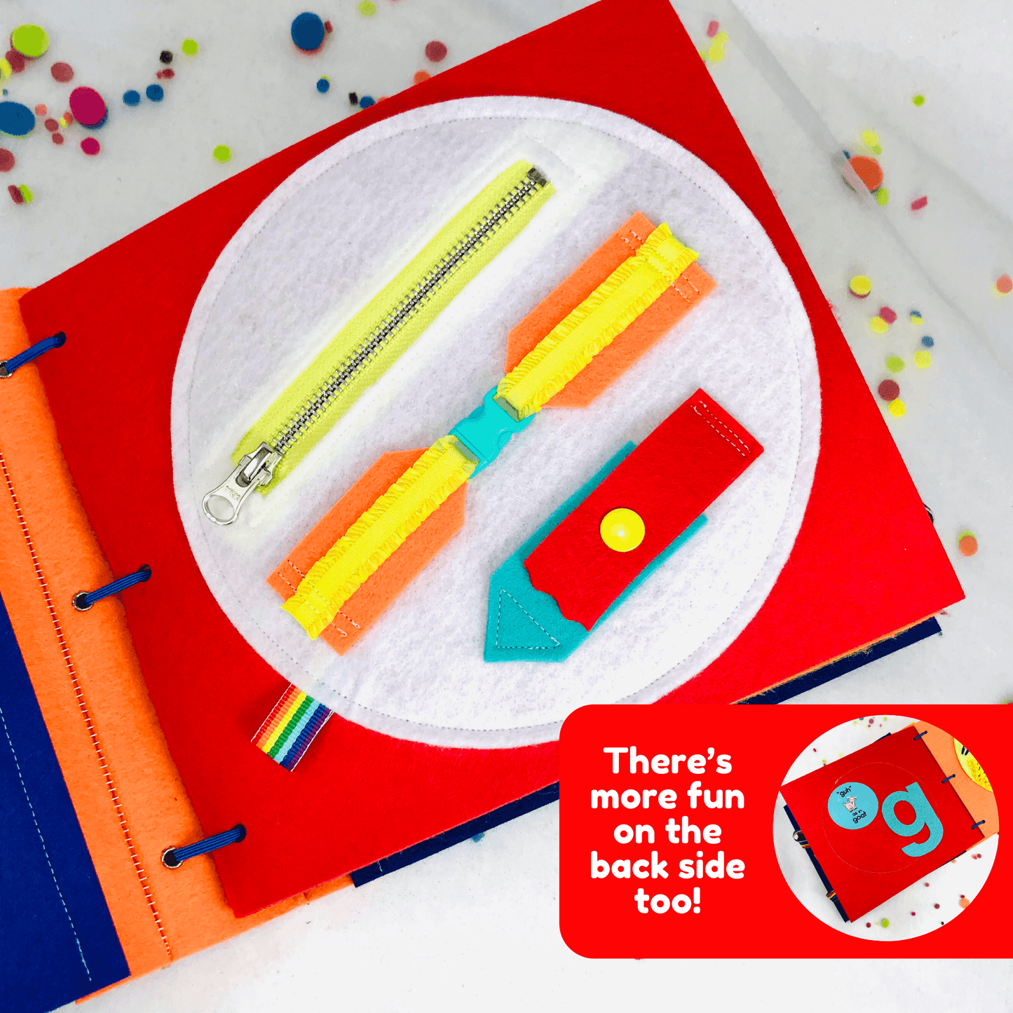 Fine Motor Skills Quiet Book - tinyfeats