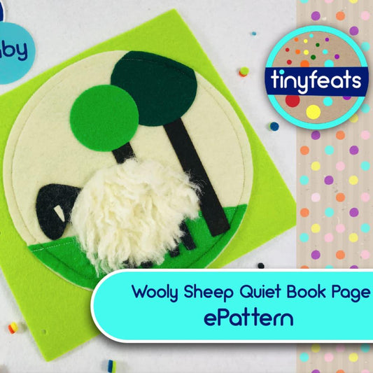 ePattern - Wooly Sheep - Quiet Book Page Pattern