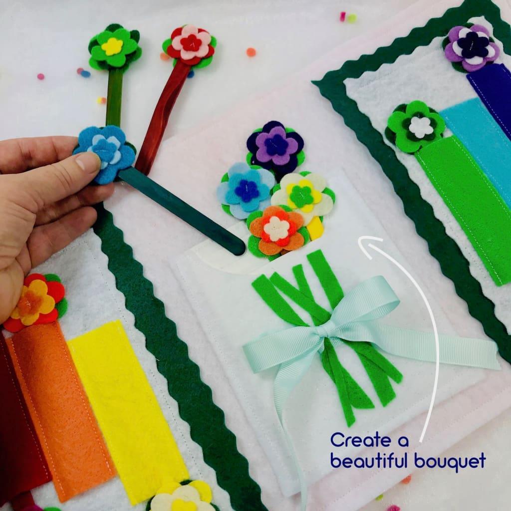 Flower Arranging Quiet Book Activity Mat