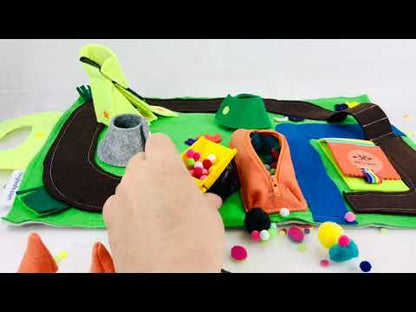 Toy Construction Quiet Book for Digger, Excavator and Dump Truck