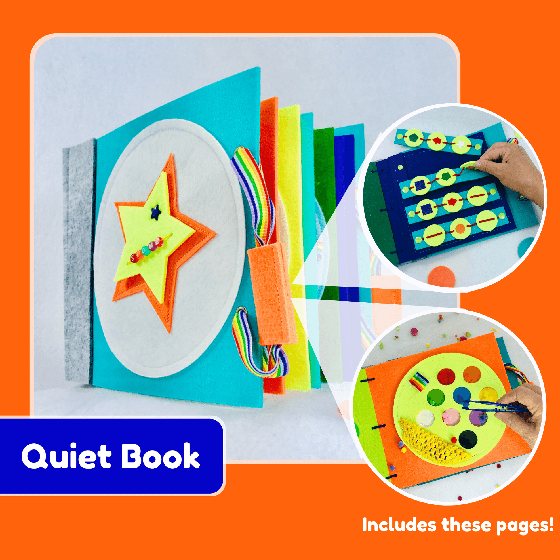 Memory Match Game Quiet Book Page - tinyfeats