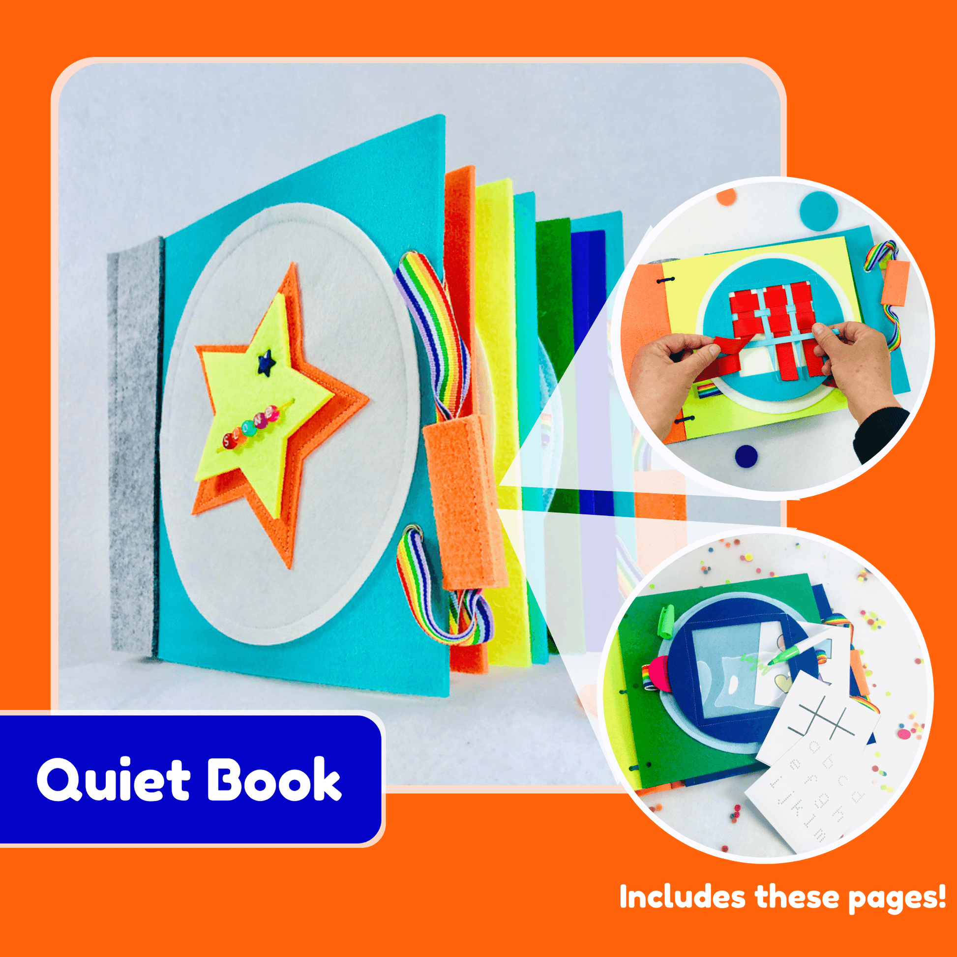 Weaving Quiet Book Page - tinyfeats