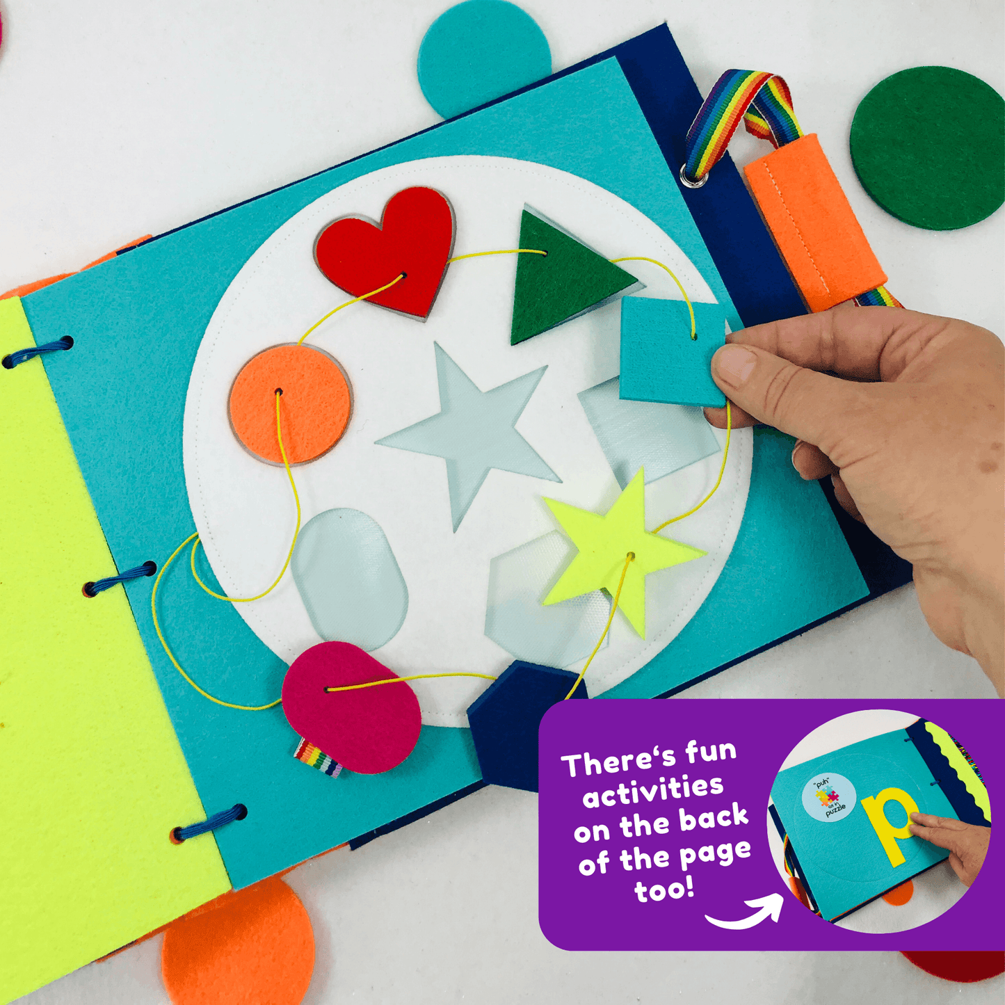 Fine Motor Skills Quiet Book - tinyfeats