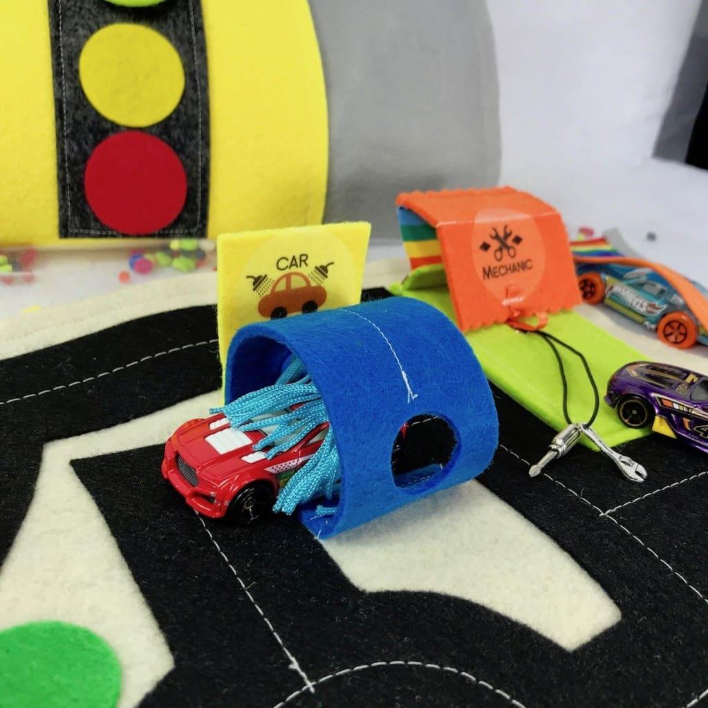 Toy Car Play Mat Sewing Kit Printable Pattern & Video Tutorial Ready to Sew Kit