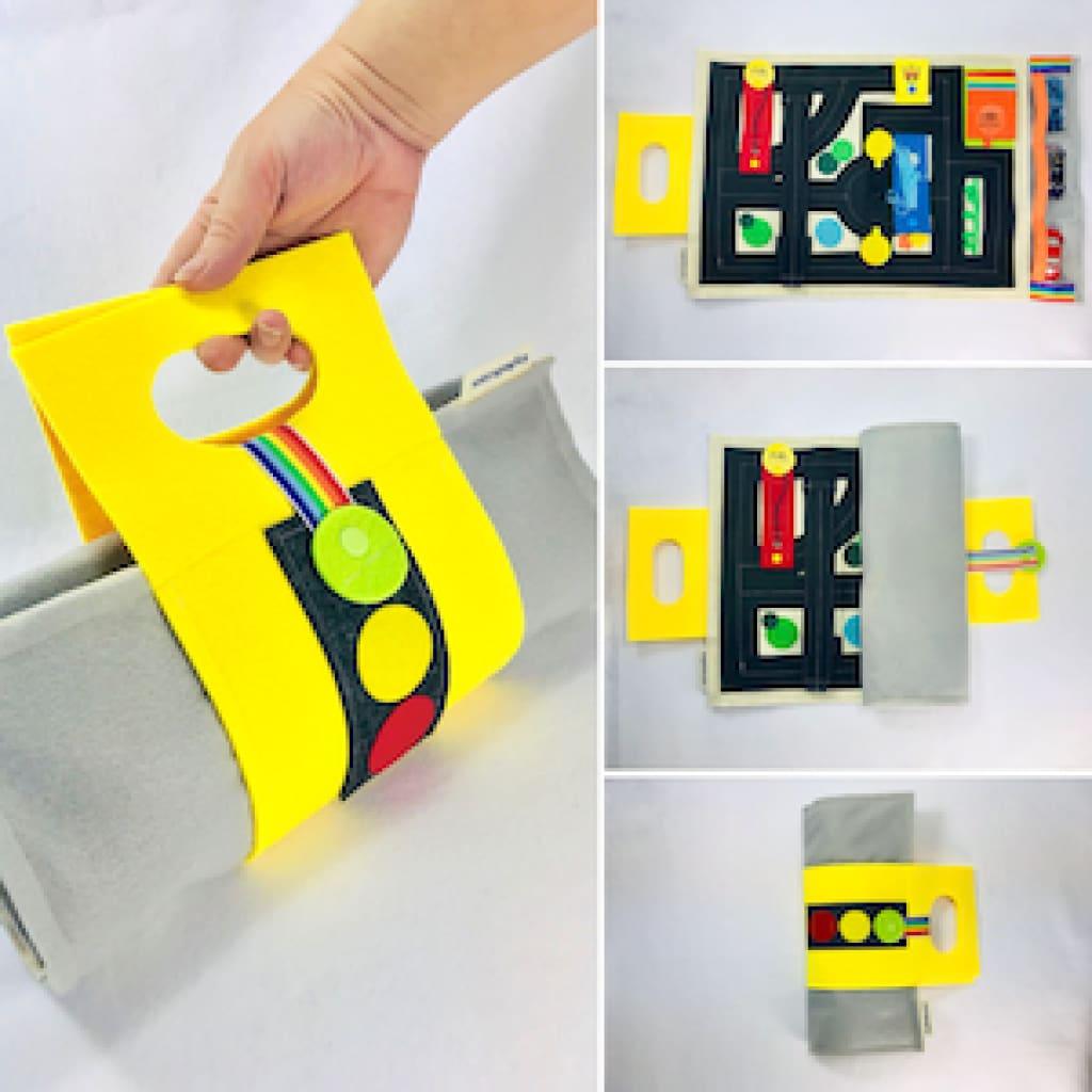 Toy Car Play Mat Sewing Kit Printable Pattern & Video Tutorial Ready to Sew Kit